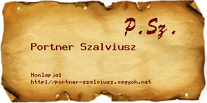 Portner Szalviusz névjegykártya